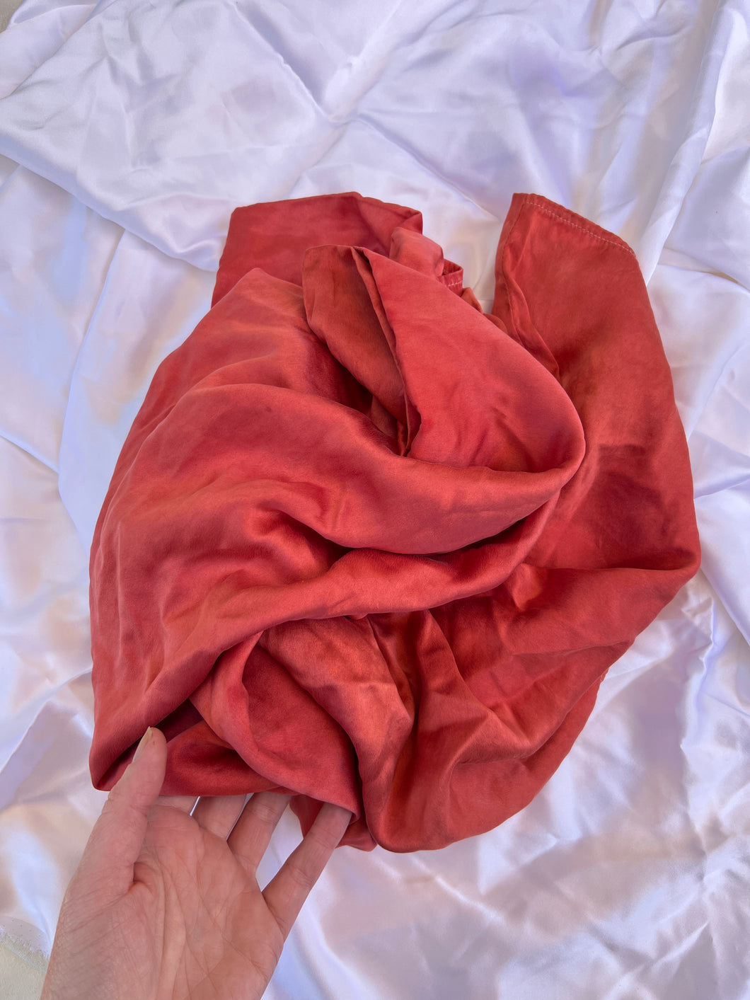 Madder Root Silk Pillowcase - Queen