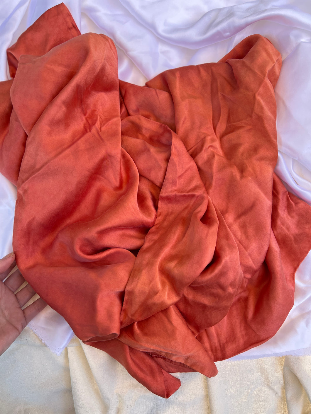 Coral Silk Pillowcase - Queen