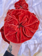 Load image into Gallery viewer, Madder Root Silk Velvet Scrunchie
