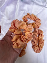 Load image into Gallery viewer, Golden Peach Silk Scrunchie
