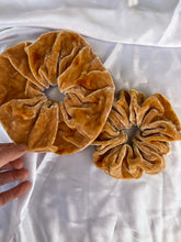 Load image into Gallery viewer, Coreopsis Silk Velvet Scrunchie
