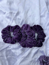 Load image into Gallery viewer, Logwood Silk Velvet Scrunchie

