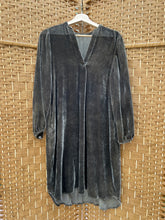 Load image into Gallery viewer, Umber - Silk Velvet Long Sleeve Dress - size L
