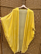 Load image into Gallery viewer, Canary - Silk Velvet Cocoon Jacket- size L
