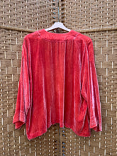 Load image into Gallery viewer, Coral - Silk Cardigan Jacket- size S
