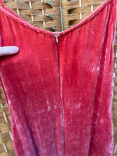 Load image into Gallery viewer, Coral - Silk Velvet Slip Dress - size S
